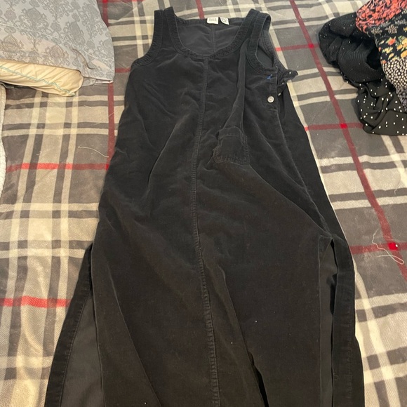 Falls Creek Black Denim Sleeveless Midi Dress Women’s Medium - Picture 2 of 5